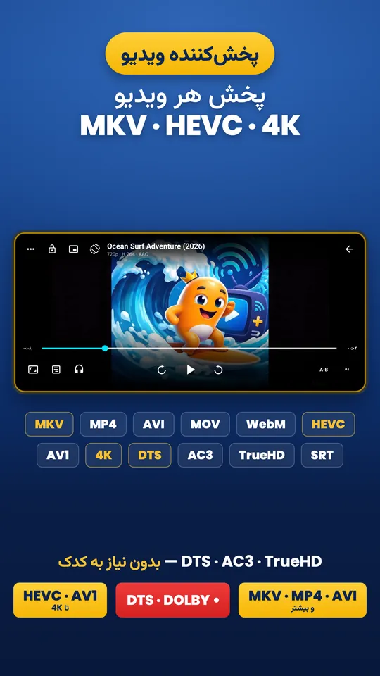 Wavvy Player: پخش کننده ویدیو (1/3)