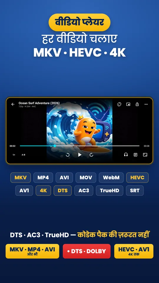 Wavvy Player: वीडियो प्लेयर (1/3)