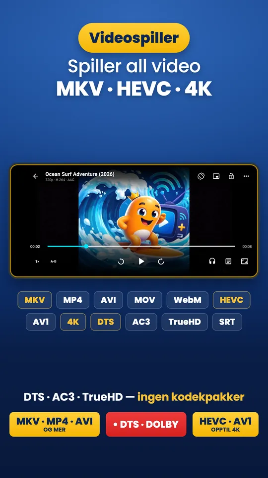 Wavvy Player: Videospiller (1/3)