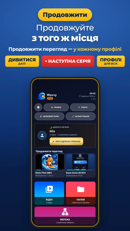 Wavvy Player: Відеоплеєр (2/3)