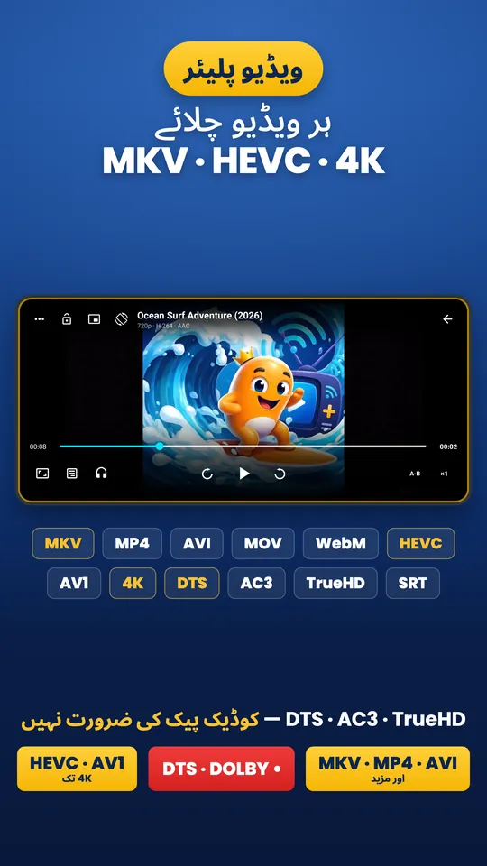 Wavvy Player: ویڈیو پلیئر (1/3)