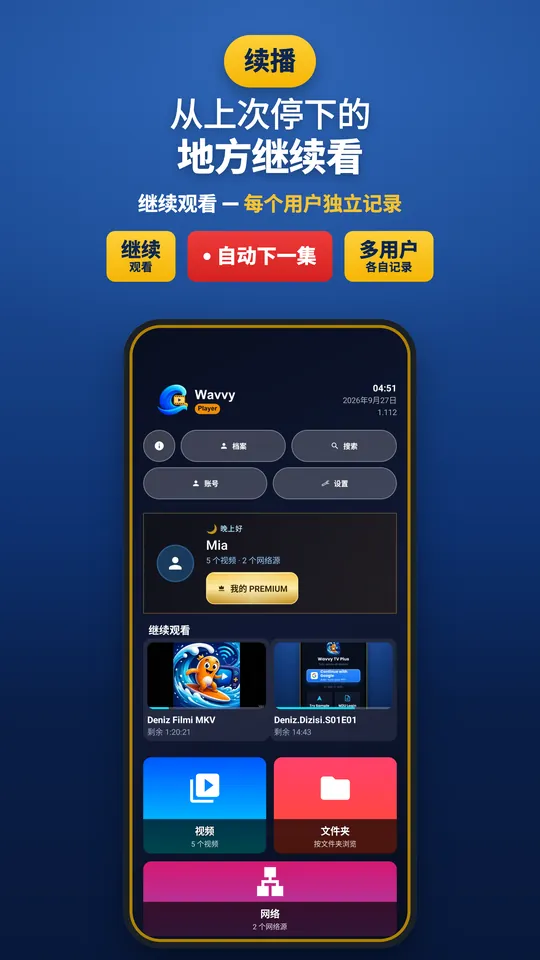 Wavvy Player: 视频播放器 (2/3)